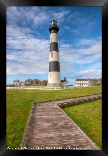 Bodie Island Lighthouse III Framed Print by Clarence Holmes