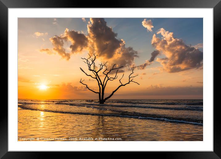 Edisto Island Sunrise I Framed Mounted Print by Clarence Holmes