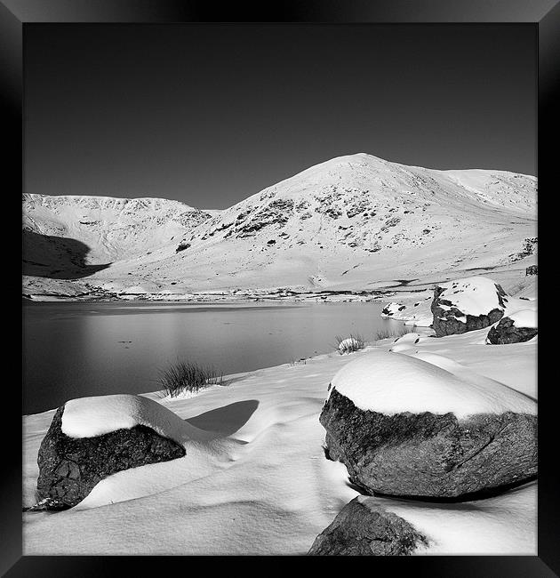 Kentmere in white Framed Print by Robert Fielding