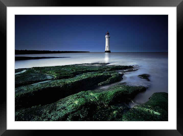 New brighton lighthouse Framed Mounted Print by Robert Fielding