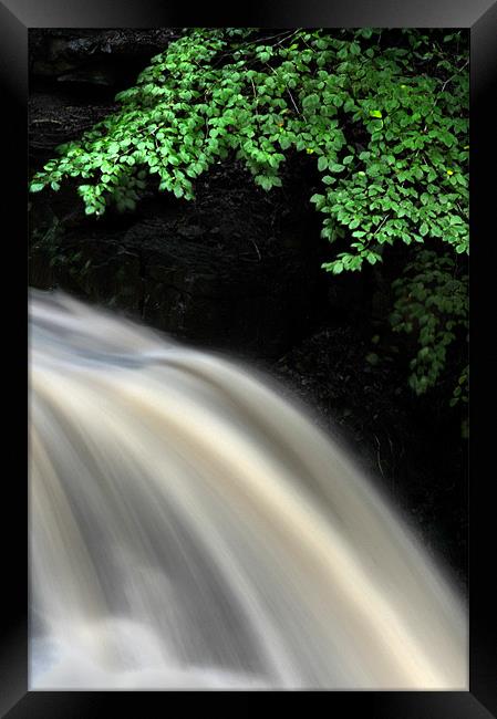 waterfall view Framed Print by Robert Fielding