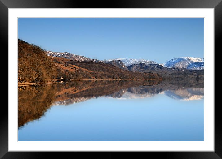 Coniston winter reflection Framed Mounted Print by Robert Fielding