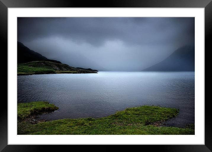 Wast Water mists Framed Mounted Print by Robert Fielding
