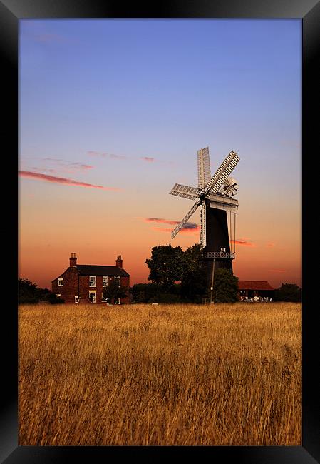 Sibsey trader windmill Framed Print by Robert Fielding