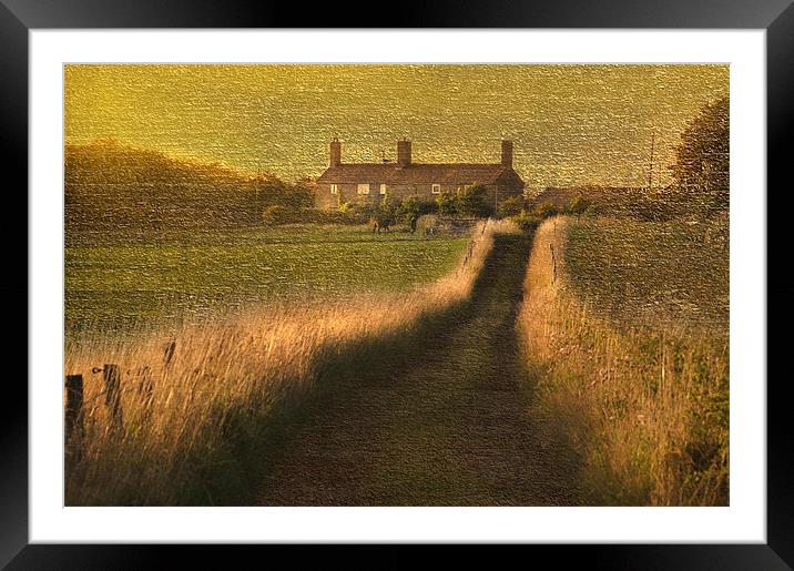 At the end of the lane Framed Mounted Print by Robert Fielding