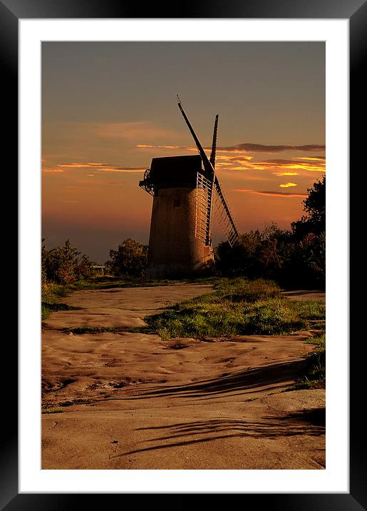 Bidston hill windmill Framed Mounted Print by Robert Fielding