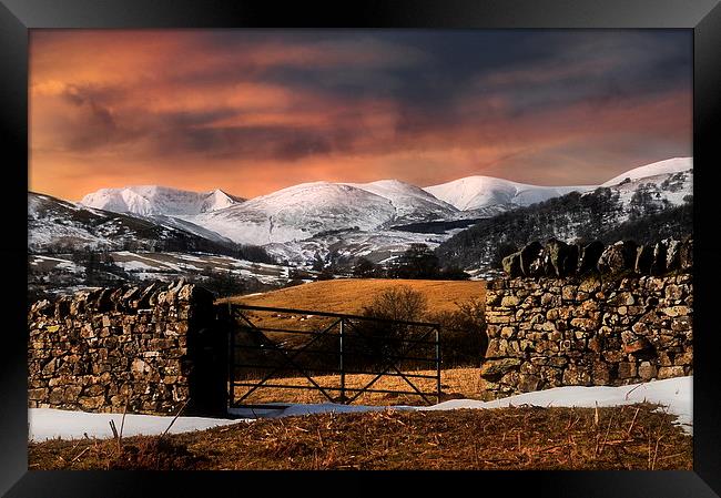 Fells of the lakes Framed Print by Robert Fielding