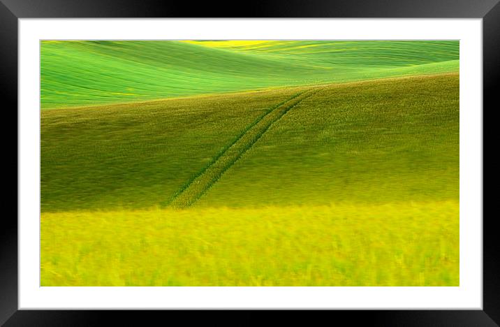 Abstract of landscape colour Framed Mounted Print by Robert Fielding