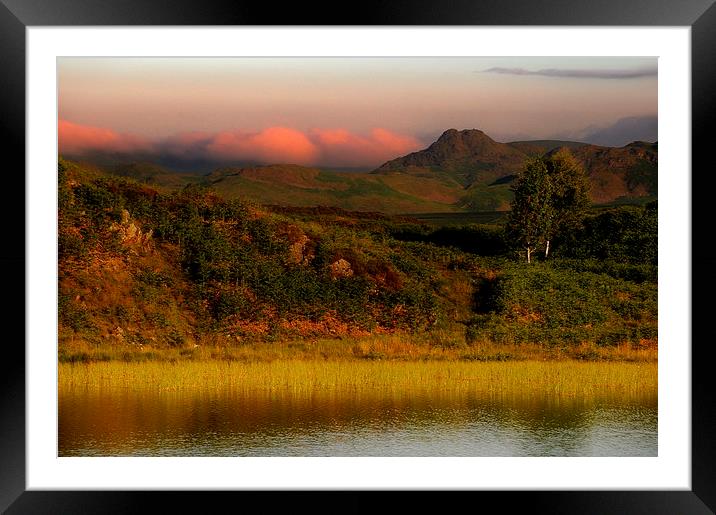 Looking west from beacon tarn Framed Mounted Print by Robert Fielding