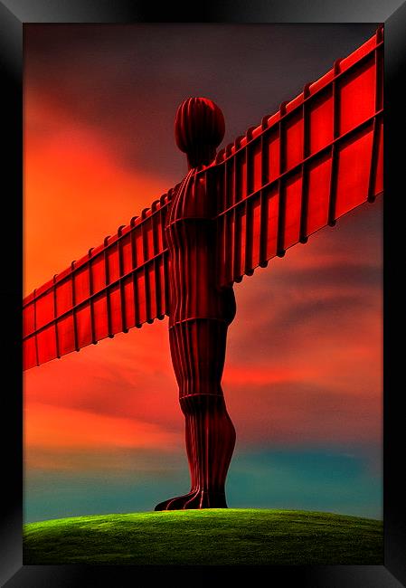 Angel of the north  Framed Print by Robert Fielding