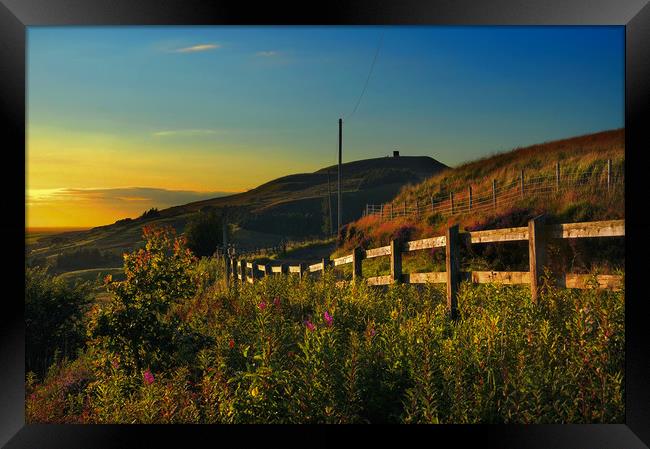 Rivington pike Framed Print by Robert Fielding