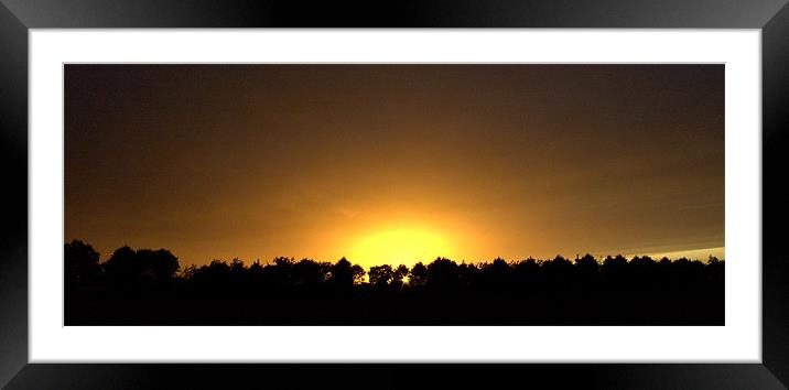 Sunset in Hingham Framed Mounted Print by John Boekee