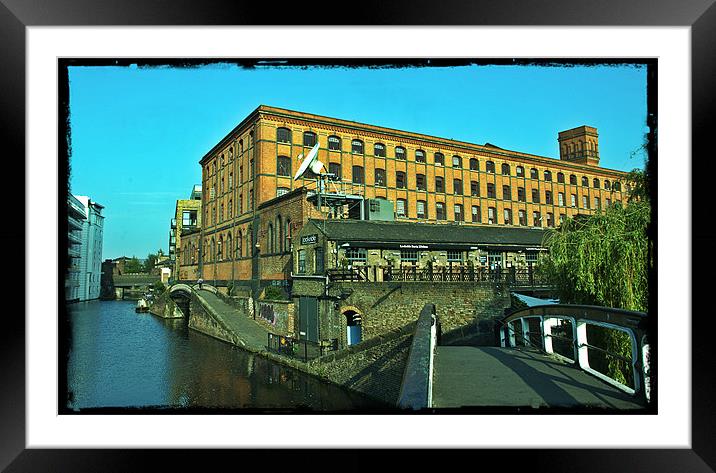 The old Gin House Camden Lock Framed Mounted Print by John Boekee