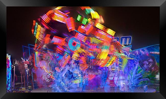 Scream Light wheel Framed Print by John Boekee