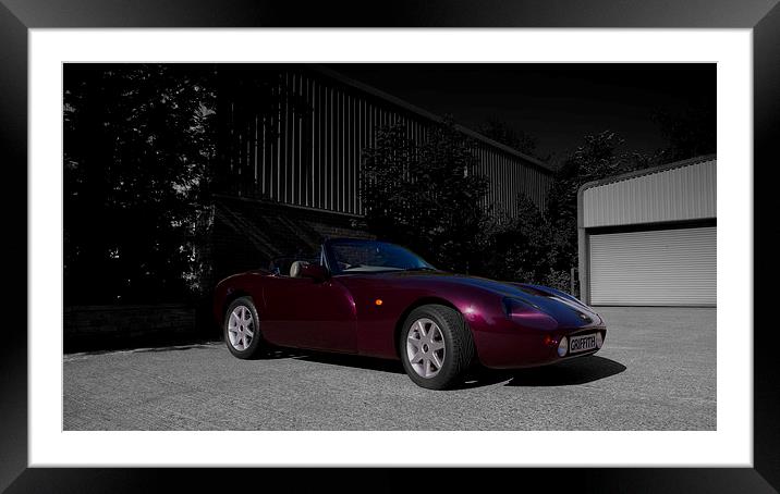 TVR Griffith Framed Mounted Print by John Boekee