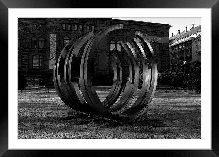 Rings in Bergen Framed Mounted Print by John Boekee