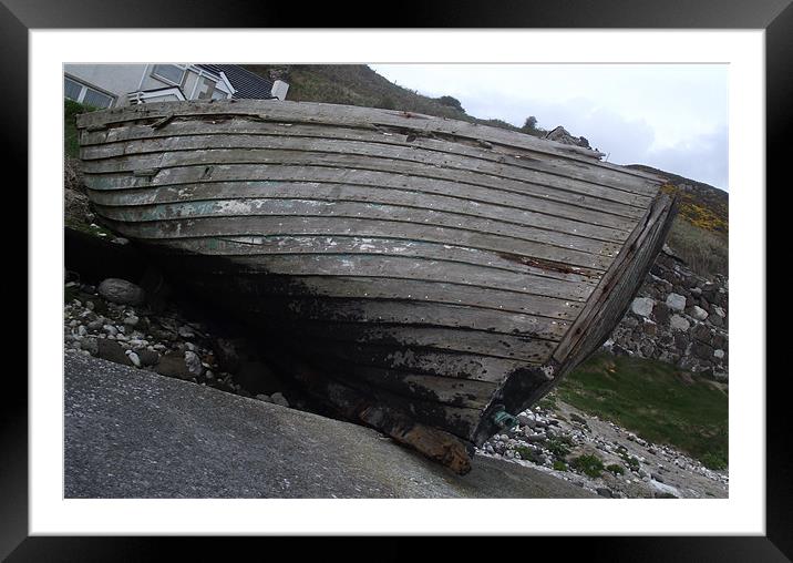 Abandoned Boat, Rathlin Island Framed Mounted Print by Hollie McAuley