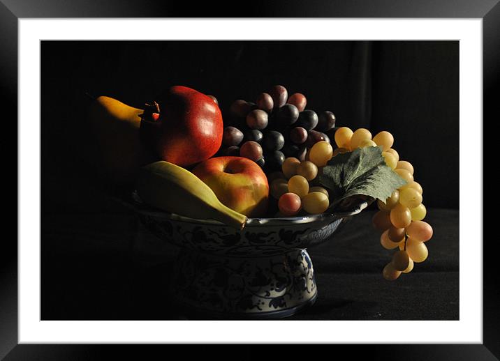 Fruits of Life Framed Mounted Print by Amir Olfat