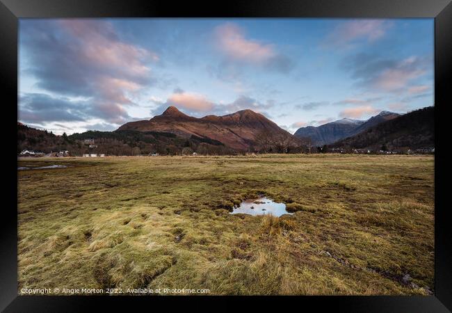 The Pap of Glencoe Framed Print by Angie Morton