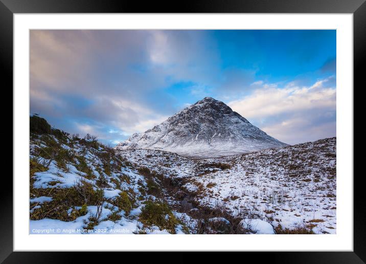 Buachaille Etive Mor  Framed Mounted Print by Angie Morton