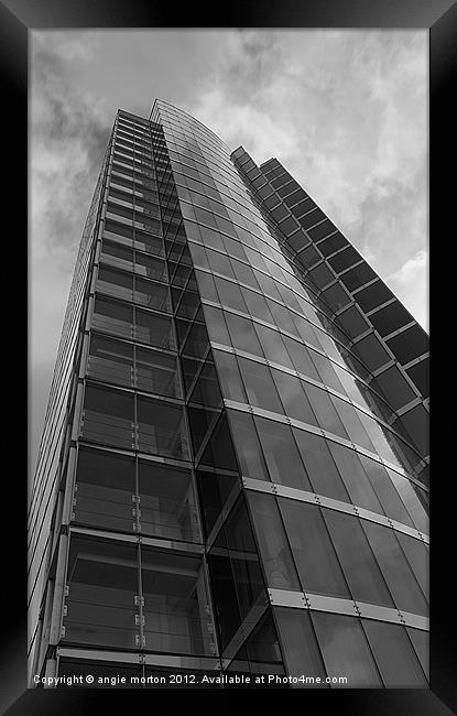 The Velocity Tower Sheffield Framed Print by Angie Morton