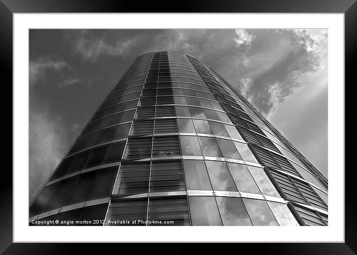 Velocity Tower Framed Mounted Print by Angie Morton