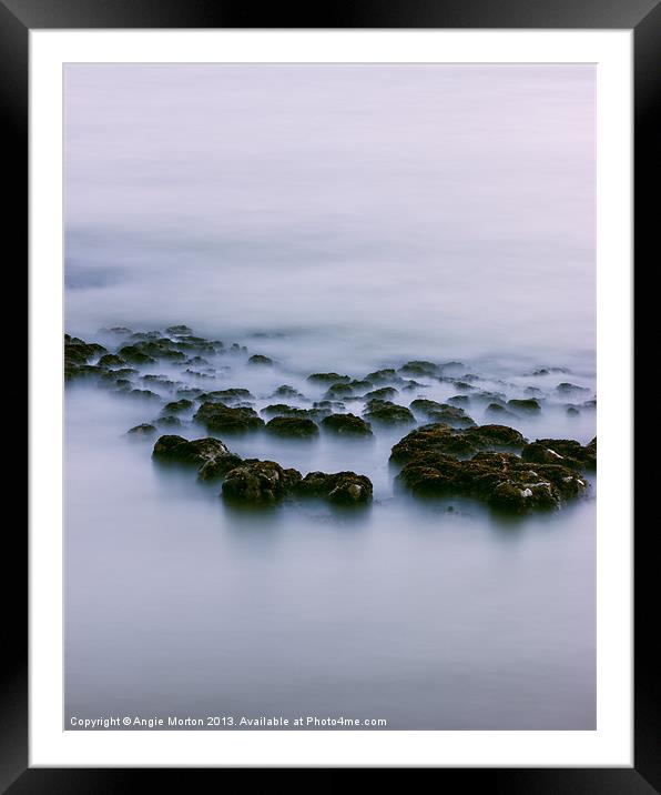 Atmospheric Rocks Framed Mounted Print by Angie Morton
