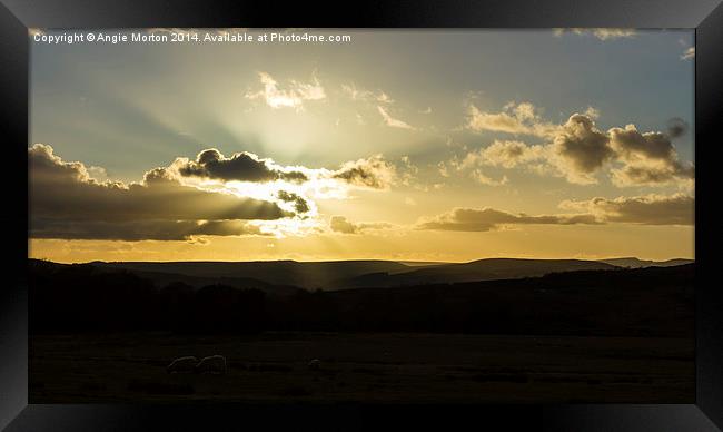 Before Sunset Framed Print by Angie Morton