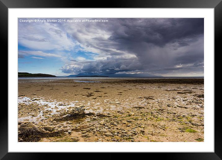 Ettrick Bay Framed Mounted Print by Angie Morton
