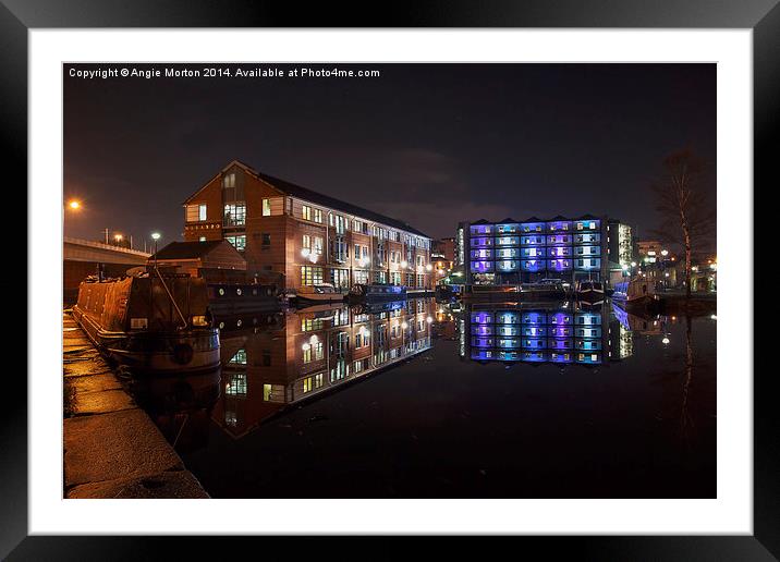 Sheffield Victoria Quays Framed Mounted Print by Angie Morton