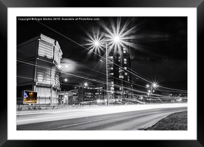 Moore Street Substation at Rush Hour Framed Mounted Print by Angie Morton