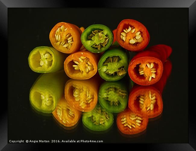 Into Chilli Framed Print by Angie Morton