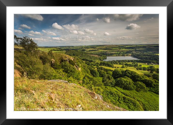 Agden from Rocher Head Framed Mounted Print by Angie Morton