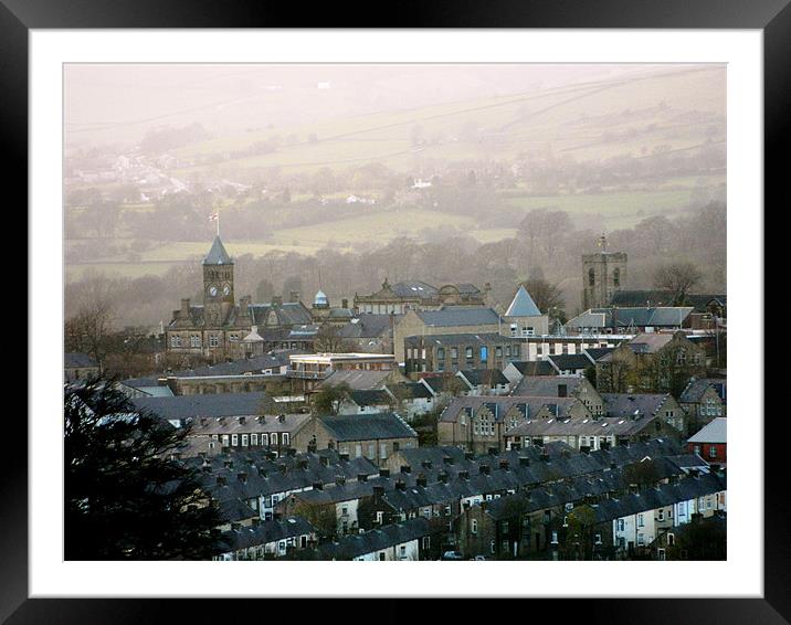 Rooftops and Towers Framed Mounted Print by Graham Tipling