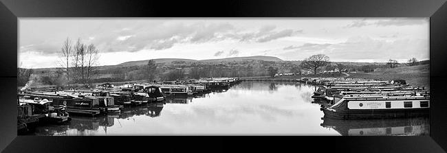 Pendle Hill from Barden Marina Framed Print by Graham Tipling
