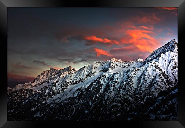 Fire and Ice Framed Print by Mark Battista