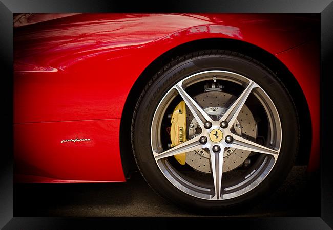 Ferrari 458 Front Wheel Framed Print by Mark Battista
