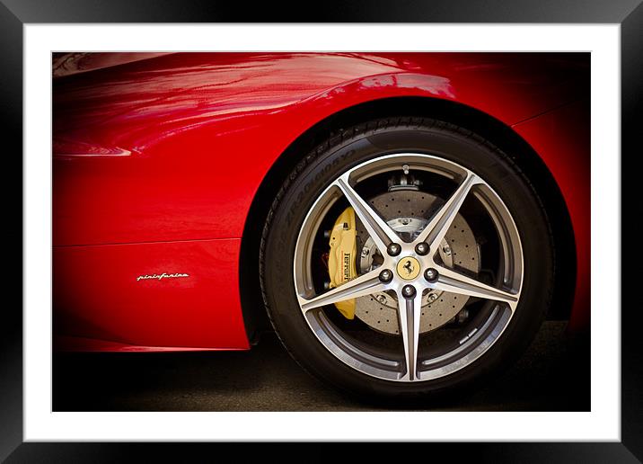 Ferrari 458 Front Wheel Framed Mounted Print by Mark Battista