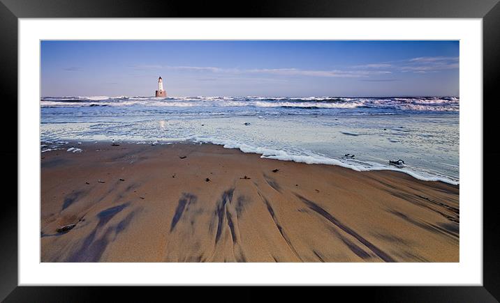 Rattray Head Lighthouse Framed Mounted Print by Linda Somers