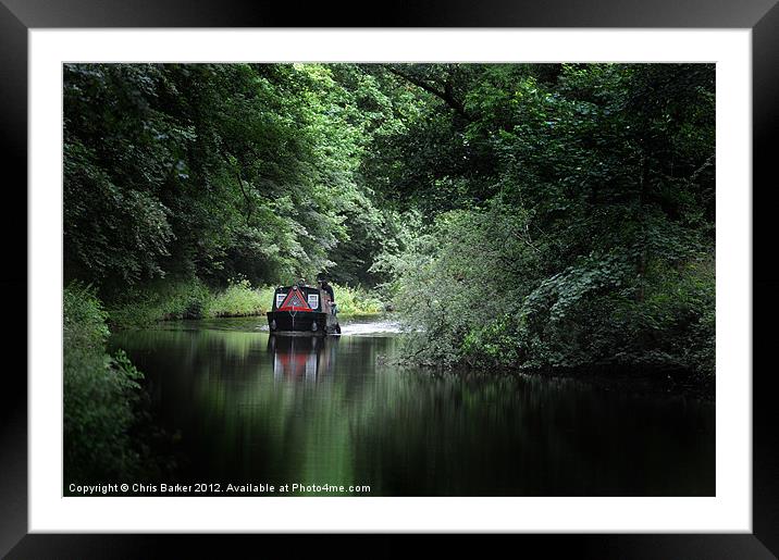 Preston -Lancaster Canal Framed Mounted Print by Chris Barker