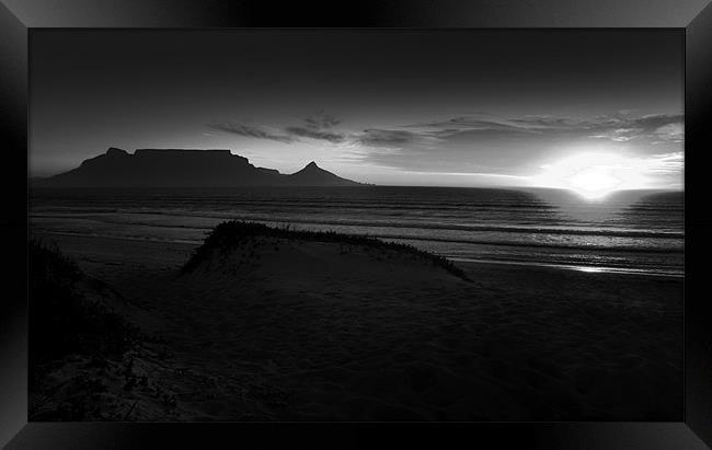 Table Mountain Cape Town Framed Print by Chris Barker