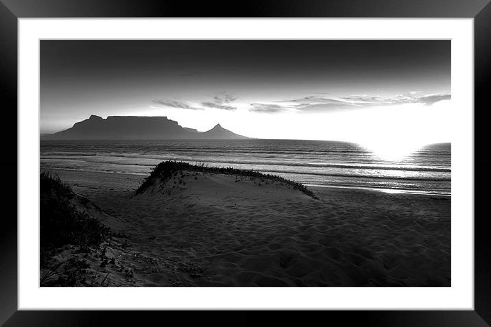 Table Mount cape town Framed Mounted Print by Chris Barker