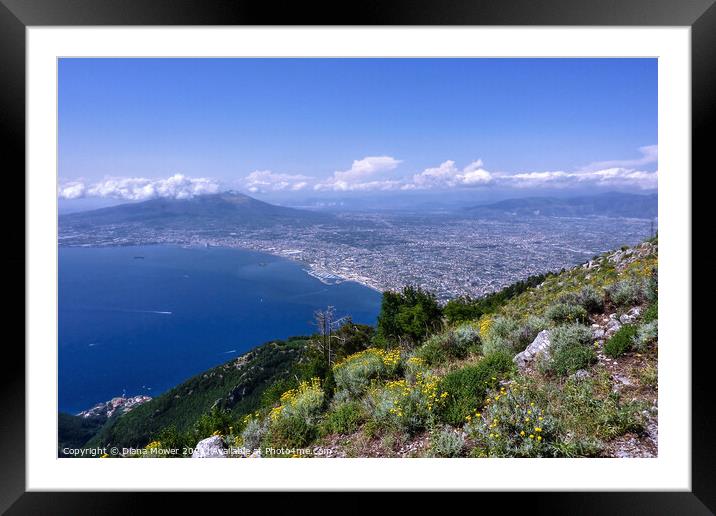 The Beautiful Bay of Naples Italy Framed Mounted Print by Diana Mower
