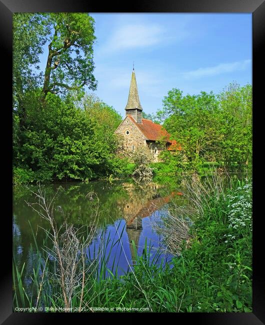 All saints Chelmer and Blackwater Ulting Framed Print by Diana Mower
