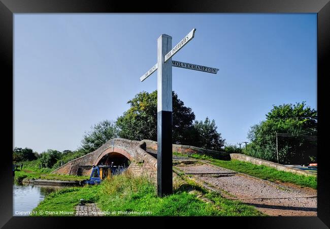 Great Haywood Junction Staffordhire Framed Print by Diana Mower