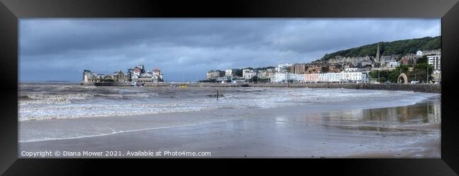 Weston Super Mare Somerset Framed Print by Diana Mower