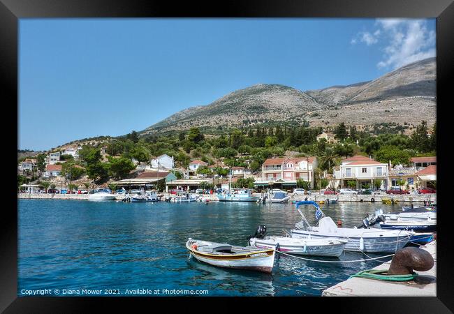 Kefalonia Greece Framed Print by Diana Mower