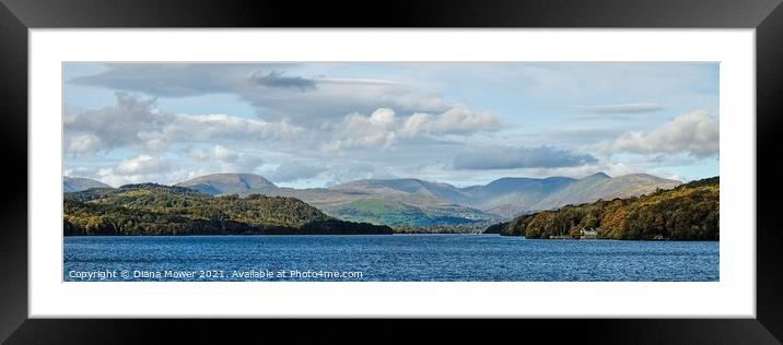  Fairfield Horseshoe Panoramic View Framed Mounted Print by Diana Mower
