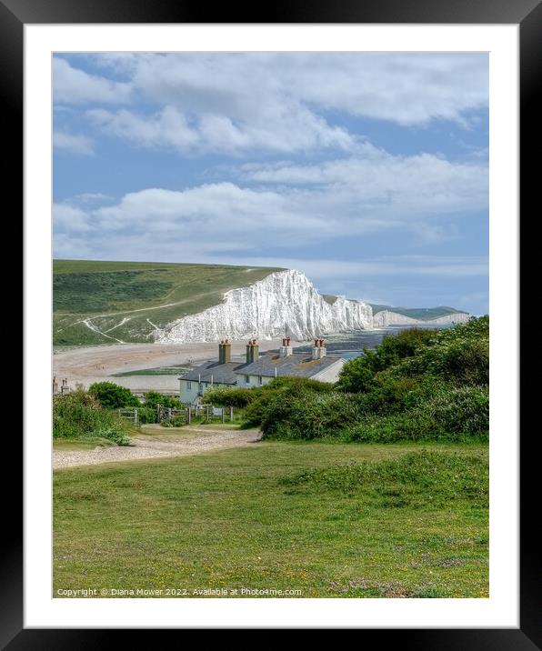  Cuckmere Haven Sussex Framed Mounted Print by Diana Mower