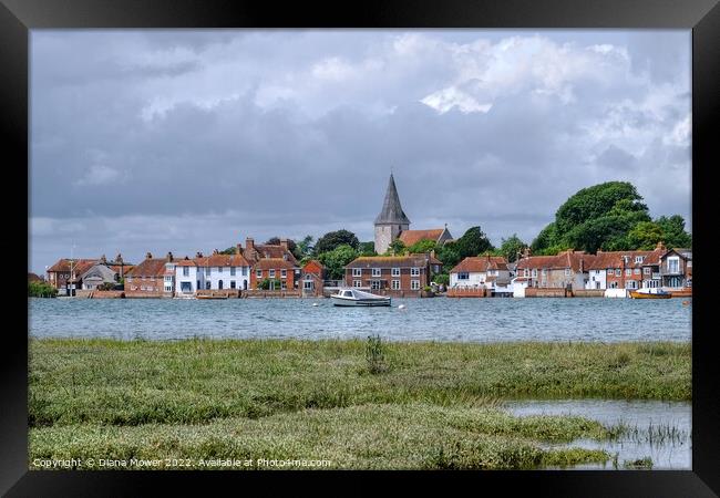  Bosham Quay Chichester Harbour Framed Print by Diana Mower